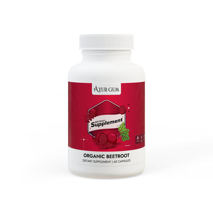 Ayurgum Beetroot Supplement | 60 capsules | Contain beetroot extract |